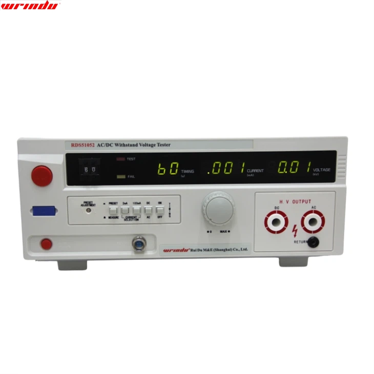 AC and DC withstand voltage test set used for dielectric testing of cable circuits and switchgear